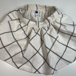 Janie & Jack white winter skirt, 3-6 months